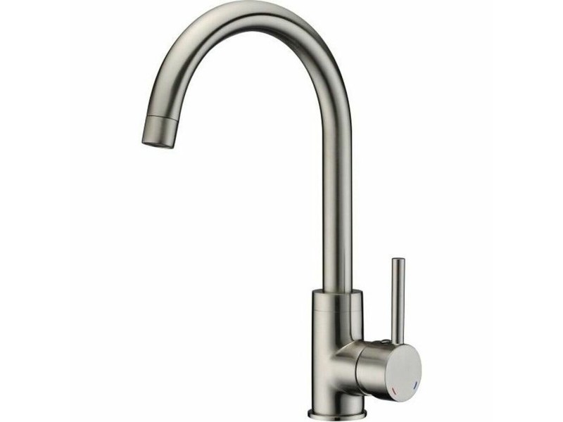 Смесител Rousseau 4060404 Сив Неръждаема стомана Месинг NaN –  BB Кранове за мивка