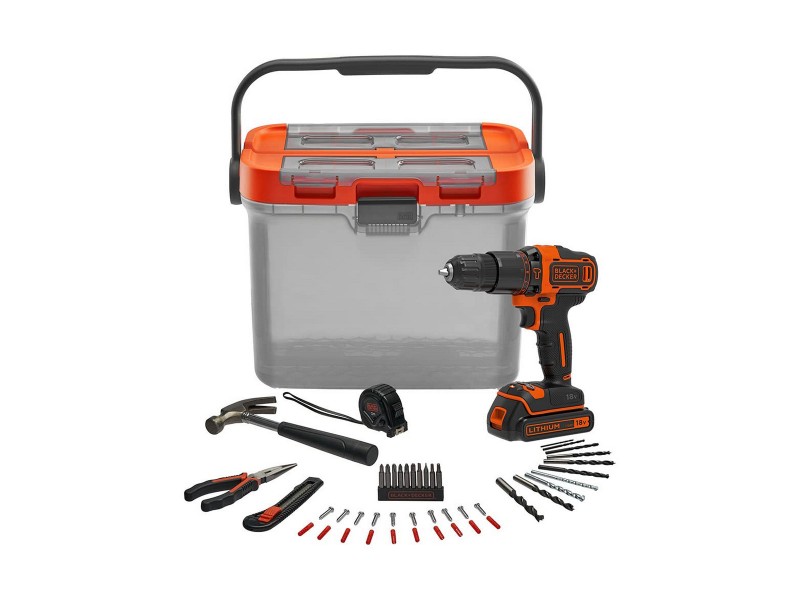 Комплект свредла и аксесоари Black & Decker bcksb05-qw 18 V NaN –  BB Ударна бормашина