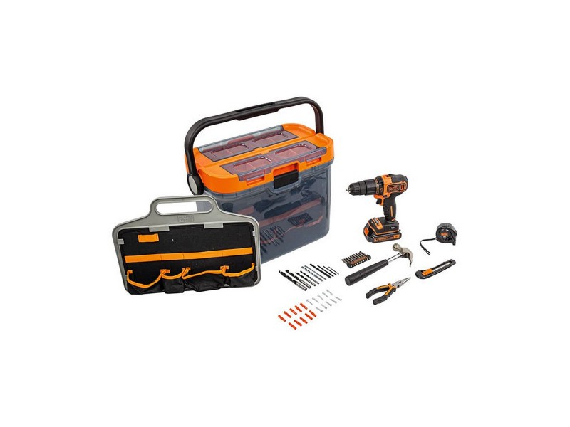 Комплект свредла и аксесоари Black & Decker bcksb05-qw 18 V NaN –  BB Ударна бормашина