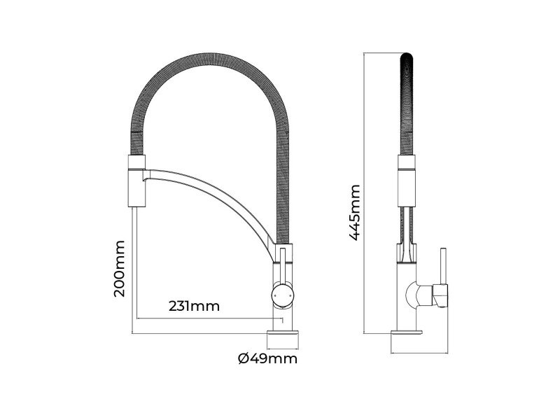 Смесител EDM 01125 Ibiza Неръждаема стомана Месинг цинк 4,9 x 20 x 44, 5 cm NaN –  BB Кранове за мивки