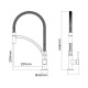 Смесител EDM 01125 Ibiza Неръждаема стомана Месинг цинк 4,9 x 20 x 44, 5 cm NaN –  BB Кранове за мивки