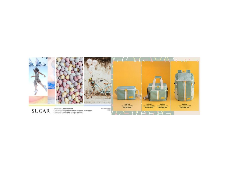 Хладилна Чанта Quid Sugar Зелен Текстил 20 L 30 x 22 x 4 cm (6 броя) NaN –  BB Хладилници