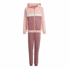 Детски Анцуг Adidas Tiberio 3-Stripes Colorblock Fleece Розов