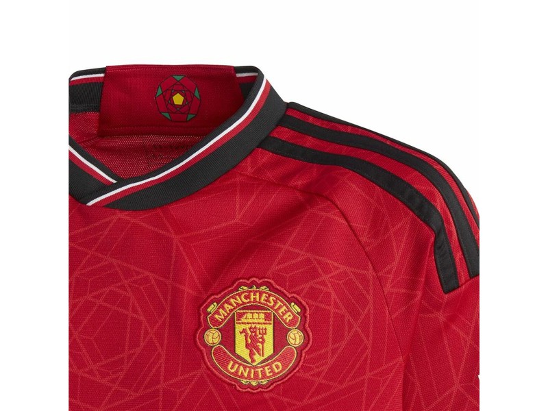 Детска Тениска за Футбол с Къс Ръкав Adidas Manchester (7-8 години) NaN –  BB Отборни фланелки