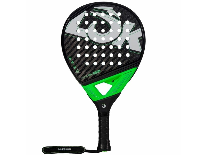 Ракета за Падел Lok Sports Carb-On Flow Черен Лайм зелен NaN –  BB Ракети