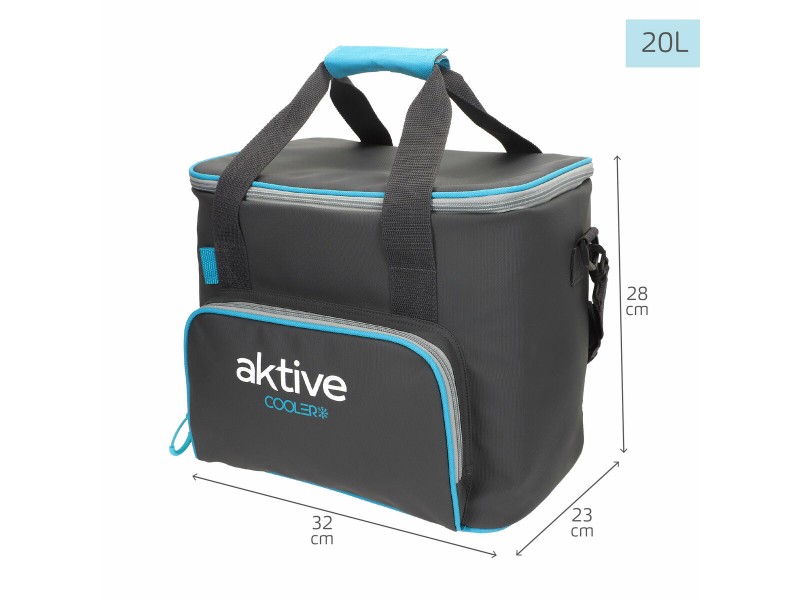 Преносима Хладилна Чанта Aktive 20 L 32 x 28 x 23 cm Черен (4 броя) NaN –  BB Аксесоари за хладилник