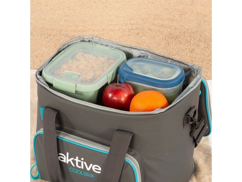 Преносима Хладилна Чанта Aktive 20 L 32 x 28 x 23 cm Черен (4 броя) NaN –  BB Аксесоари за хладилник