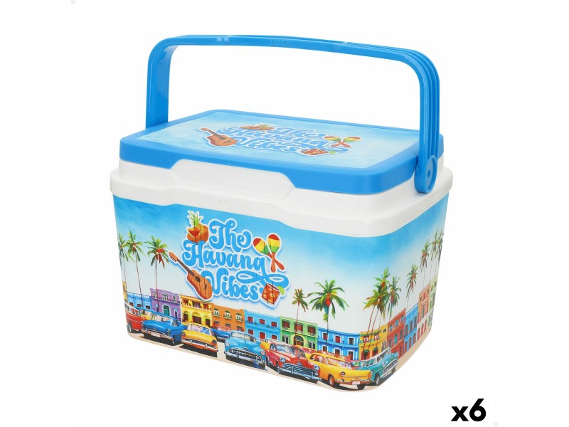 Преносима Твърда Хладилна Чанта Aktive 5 L 28 x 19 x 21 cm Син (6 броя) NaN –  BB Аксесоари за хладилник