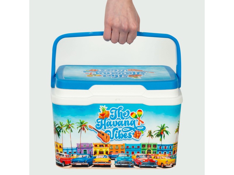Преносима Твърда Хладилна Чанта Aktive 5 L 28 x 19 x 21 cm Син (6 броя) NaN –  BB Аксесоари за хладилник