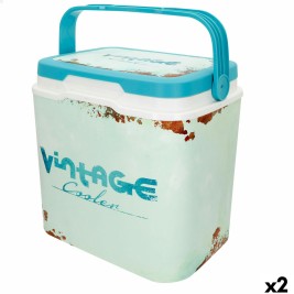Преносима Твърда Хладилна Чанта Aktive 24 L 37 x 35 x 27 cm Син (2 броя)