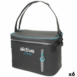 Преносима Хладилна Чанта Aktive 18 L 34 x 26 x 21 cm Черен (6 броя)