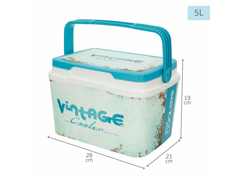 Преносима Твърда Хладилна Чанта Aktive 5 L 28 x 19 x 21 cm Син (6 броя) NaN –  BB Аксесоари за хладилник