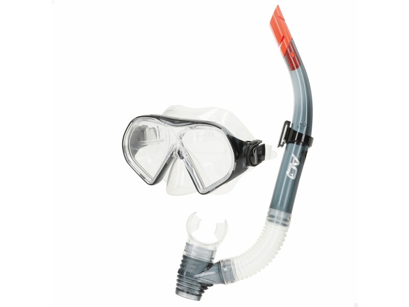 Очила за Гмуркане с Детски Шнорхел AquaSport Червен Сив (6 броя) NaN –  BB Очила и маски