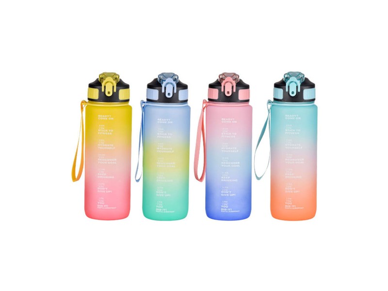 Бутилка за вода Bewinner Многоцветен 800 ml 7,5 x 23,5 cm (12 броя) NaN –  BB Столове и бутилки за вода