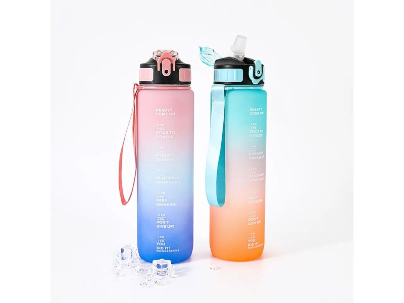 Бутилка за вода Bewinner Многоцветен 800 ml 7,5 x 23,5 cm (12 броя) NaN –  BB Столове и бутилки за вода