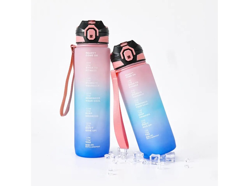 Бутилка за вода Bewinner Многоцветен 800 ml 7,5 x 23,5 cm (12 броя) NaN –  BB Столове и бутилки за вода