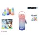 Бутилка за вода Bewinner Многоцветен 600 ml 7,5 X 20 CM (12 броя) NaN –  BB Столове и бутилки за вода