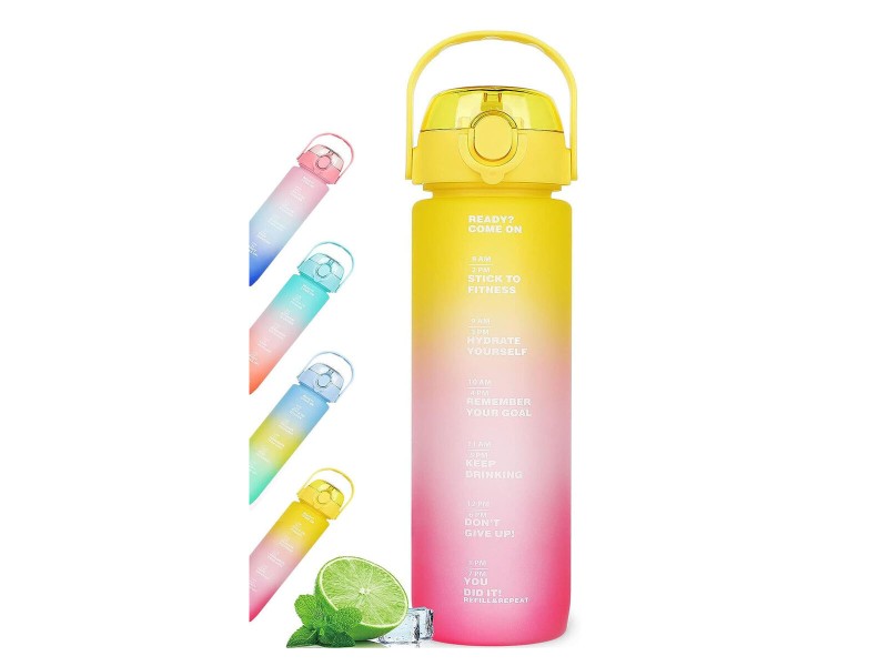 Бутилка за вода Bewinner Многоцветен 600 ml 7,5 X 20 CM (12 броя) NaN –  BB Столове и бутилки за вода