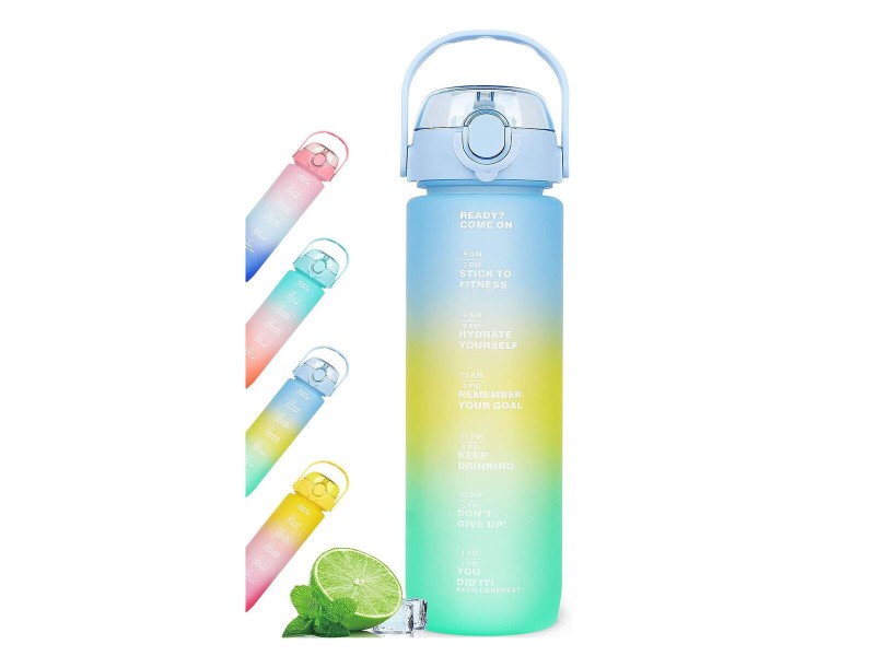Бутилка за вода Bewinner Многоцветен 600 ml 7,5 X 20 CM (12 броя) NaN –  BB Столове и бутилки за вода