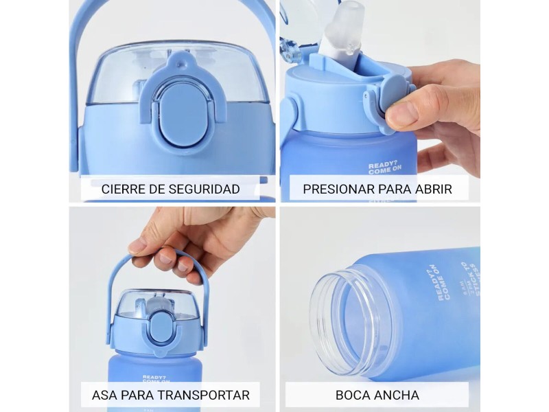Бутилка за вода Bewinner Многоцветен 600 ml 7,5 X 20 CM (12 броя) NaN –  BB Столове и бутилки за вода