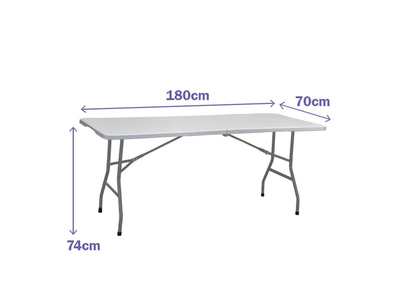 Сгъваема масичка Marbueno Сив 70 x 74 x 180 cm NaN –  BB Маси