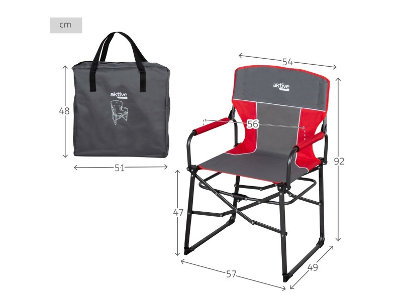Сгъваем Стол за Къмпинг Aktive 54 x 92 x 49 cm (2 броя) NaN –  BB Столове