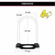 Ключалка Master Lock Червен NaN –  BB U-ключалка