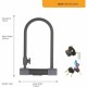 Ключалка Yale Черен 23 x 11,5 x 1,3 cm Колело NaN –  BB U-ключалка