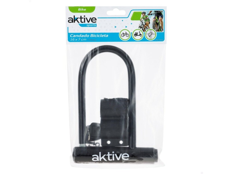 Ключалка Aktive Черен 19,5 x 12,5 x 2,8 cm 24 броя NaN –  BB U-ключалка