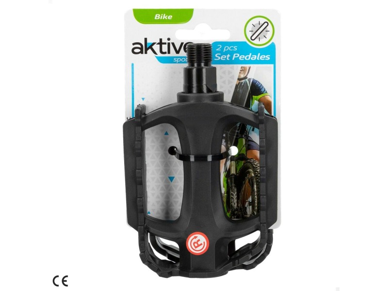 Педали Aktive 11 x 3 x 8 cm Колело 2 Части Черен 24 броя NaN –  BB Педали
