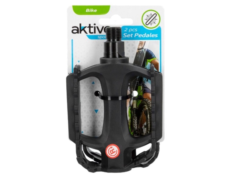 Педали Aktive 11 x 3 x 8 cm Колело 2 Части Черен 24 броя NaN –  BB Педали
