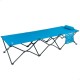 Сгъваемо легло Aktive Син Къмпинг 178 x 62 x 38 cm 178 x 38 x 62 cm (2 броя) NaN –  BB Детски креватчета и хамаци