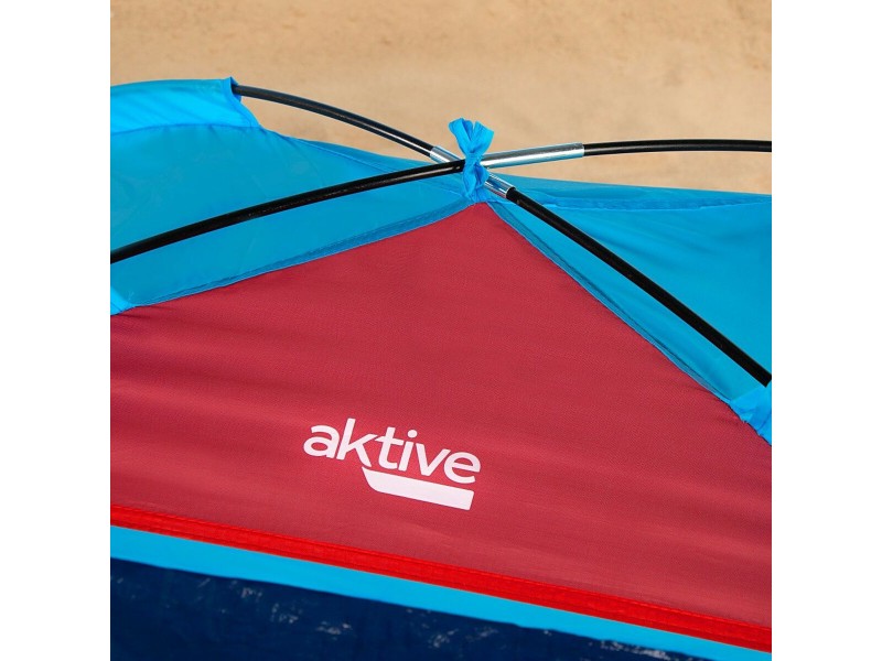 Beach Windscreen Aktive Син полиестер Oxford 210D 200 x 92 x 130 cm 200 x 130 x 92 cm NaN –  BB Плажни палатки