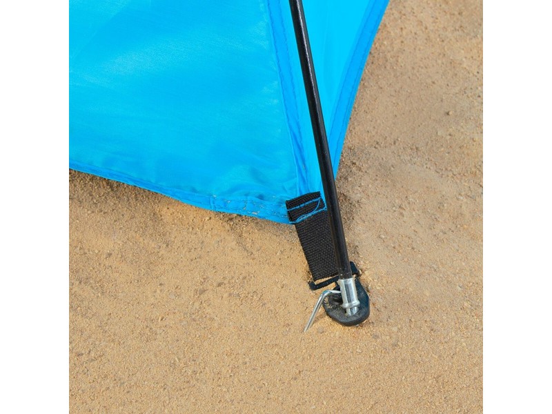 Beach Windscreen Aktive Син полиестер Oxford 210D 200 x 92 x 130 cm 200 x 130 x 92 cm NaN –  BB Плажни палатки