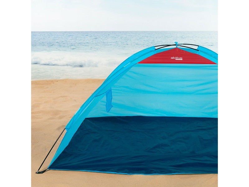 Beach Windscreen Aktive Син полиестер Oxford 210D 200 x 92 x 130 cm 200 x 130 x 92 cm NaN –  BB Плажни палатки