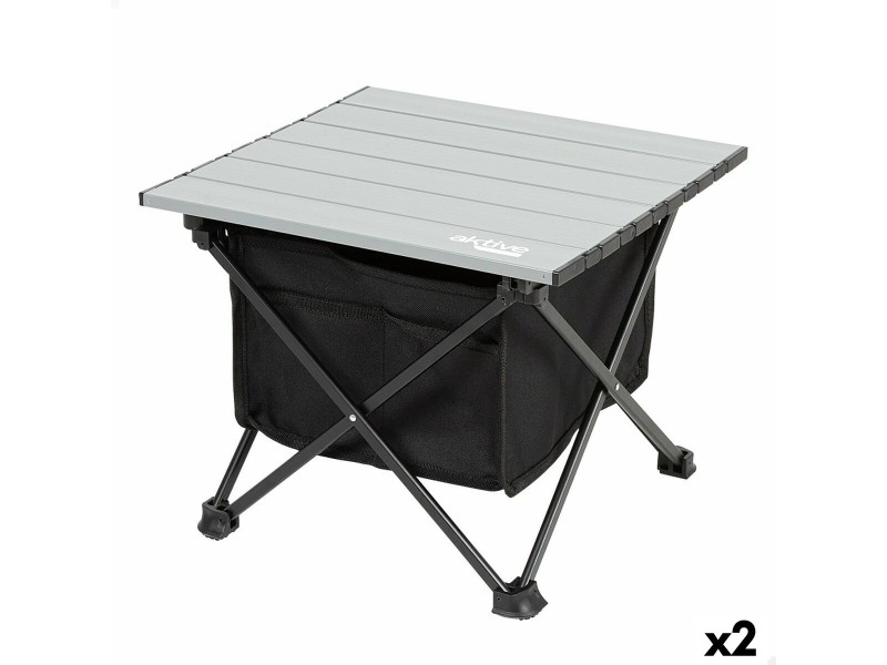 Сгъваема масичка Aktive Къмпинг Джобен 38 x 30 x 34 cm (2 броя) NaN –  BB Маси