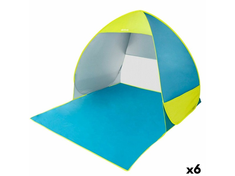 Beach Windscreen Aktive Син Зелен полиестер 160 x 110 x 140 cm NaN –  BB Плажни палатки