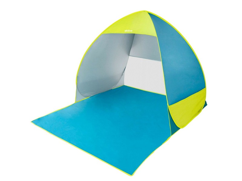 Beach Windscreen Aktive Син Зелен полиестер 160 x 110 x 140 cm NaN –  BB Плажни палатки