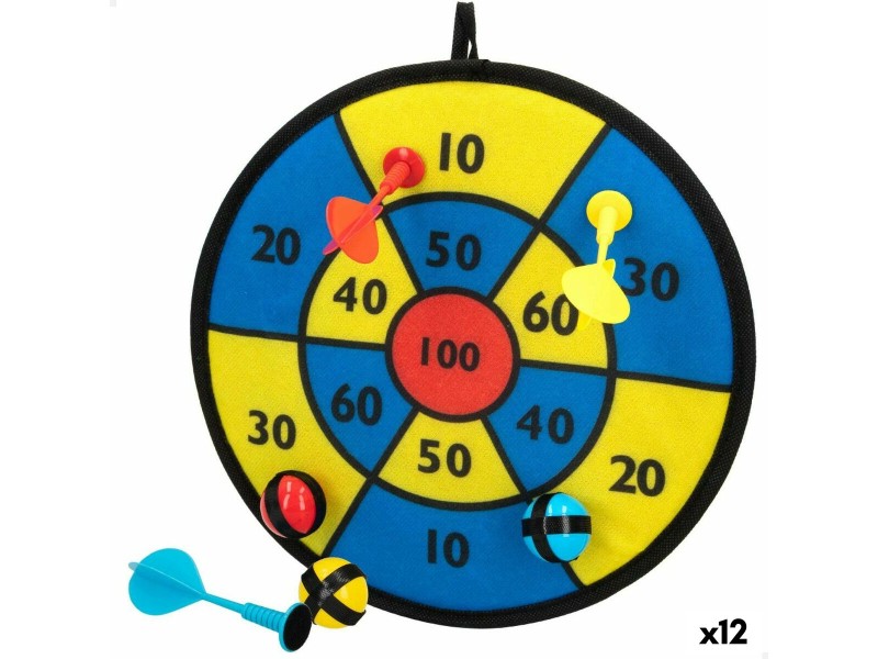 Велкро Мишена за Дартс с Топка Colorbaby Ø 29,5 cm (12 броя) NaN –  BB Традиционни мишени