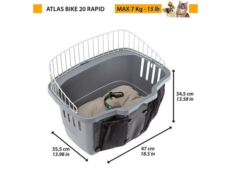 Портативен Ferplast Atlas Bike 20 Rapid NaN от | techMAG.bg Портативен Ferplast Atlas Bike 20 Rapid NaN – BB Велосипедни кошници