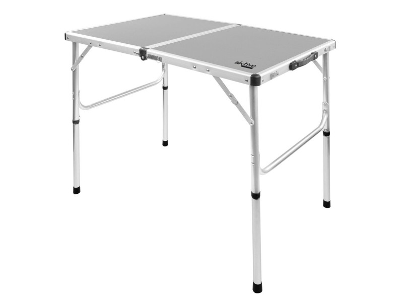 Сгъваема масичка Aktive Къмпинг Сив 90 x 70 x 60 cm (2 броя) NaN –  BB Маси