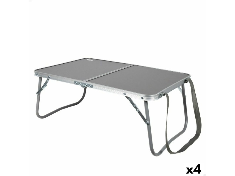 Сгъваема масичка Aktive Къмпинг Антрацит 60 x 25 x 40 cm (4 броя) NaN –  BB Маси