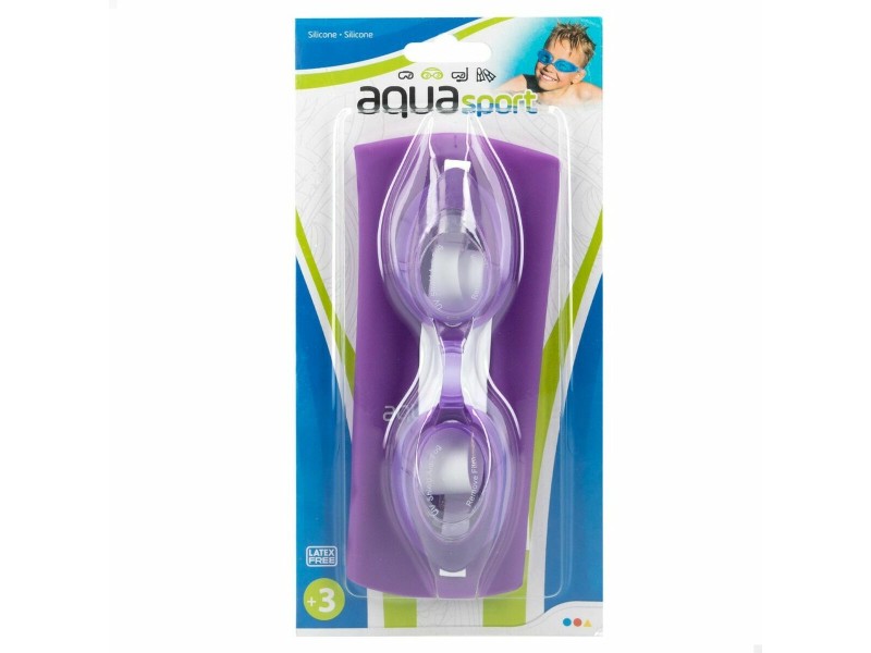 Шапка за плуване и очила за плуване AquaSport Син Детски Пластмаса (12 броя) NaN –  BB Шапки