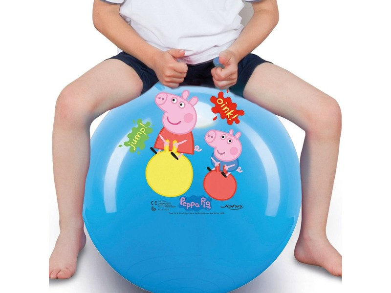 Скачаща топка Peppa Pig Ø 45 cm Син (10 броя) NaN –  BB Скачащи pogos и скачащи топки