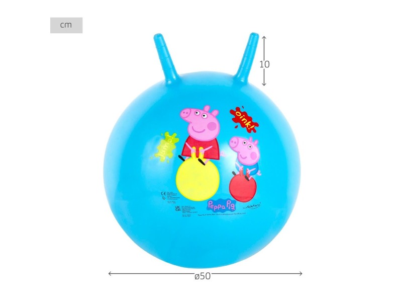 Скачаща топка Peppa Pig Ø 45 cm Син (10 броя) NaN –  BB Скачащи pogos и скачащи топки
