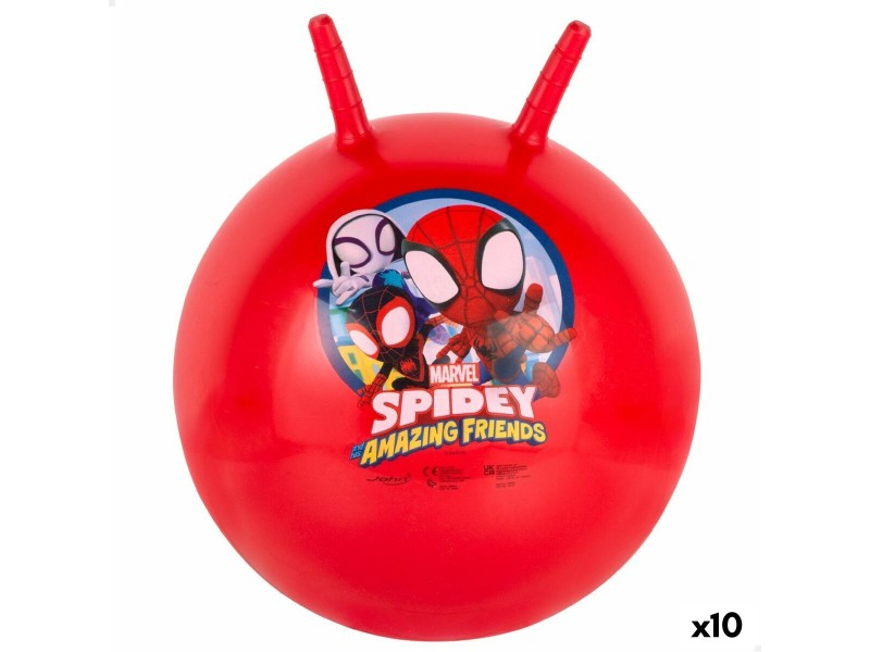 Скачаща топка Spidey Ø 45 cm Червен (10 броя) NaN –  BB Скачащи pogos и скачащи топки