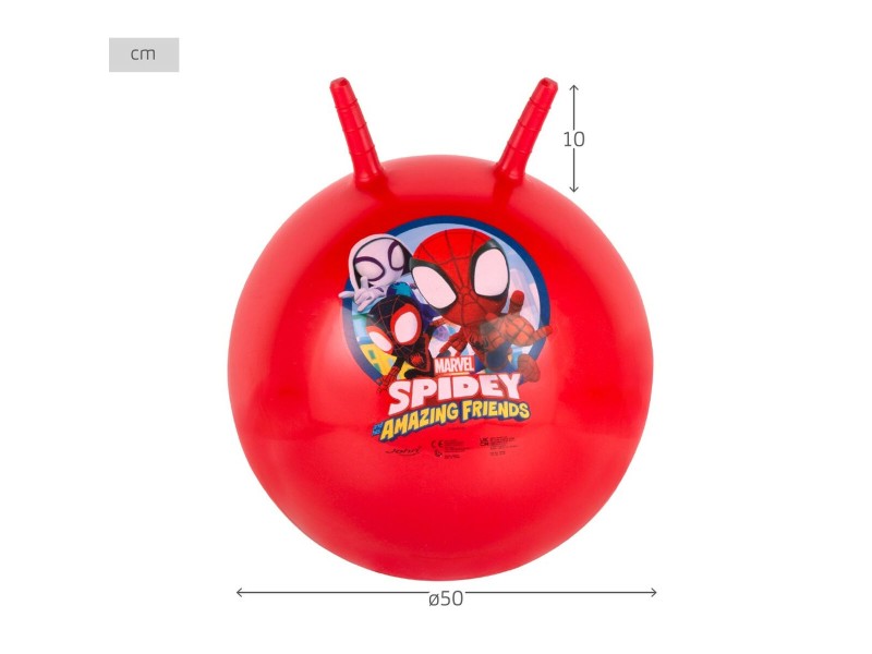 Скачаща топка Spidey Ø 45 cm Червен (10 броя) NaN –  BB Скачащи pogos и скачащи топки