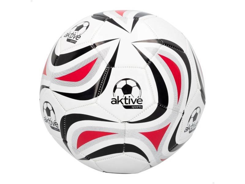Футболна Топка Aktive 5 Ø 22 cm Бял PVC (12 броя) NaN –  BB Тренировка