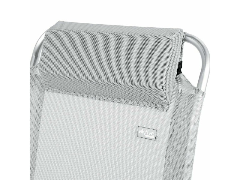 подплатен къмпинг стол Aktive наклоняем Сив 44 x 55 x 101 cm NaN –  BB Столове
