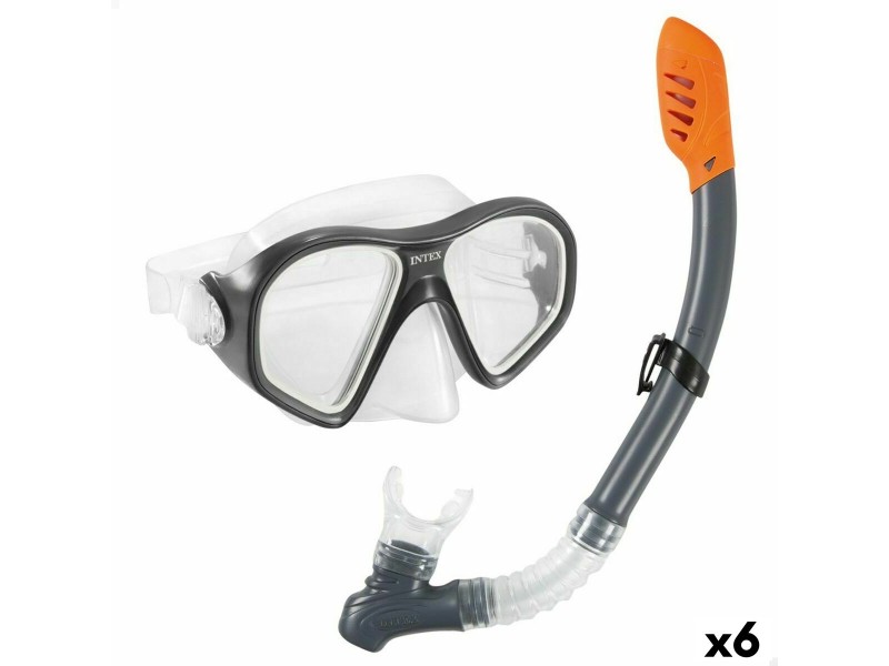 Очила за Гмуркане с Детски Шнорхел Intex Reef Rider Син NaN –  BB Шнорхели